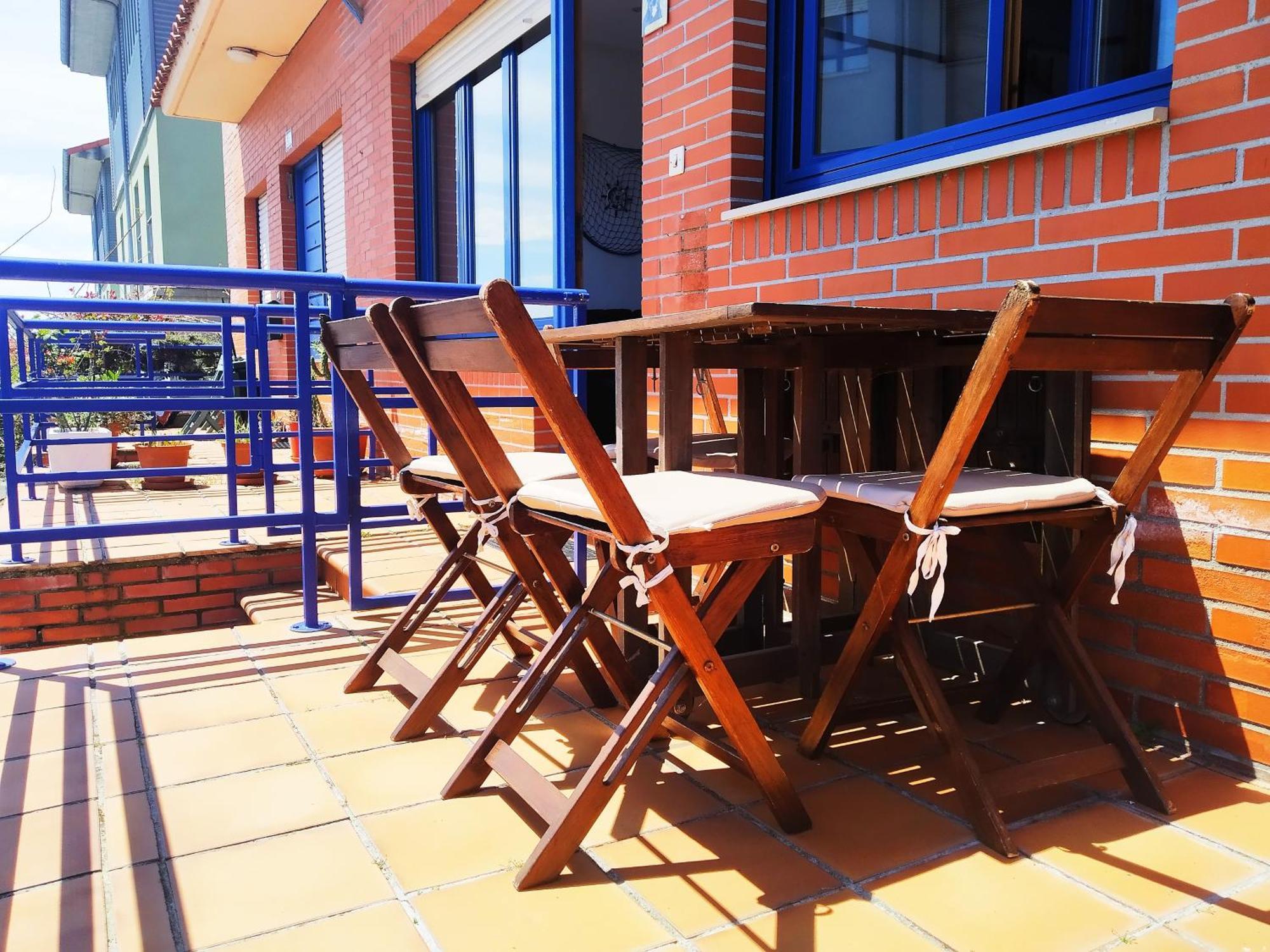 Ferienwohnung El Rincon Del Cucu, Con Terraza Luanco Exterior foto